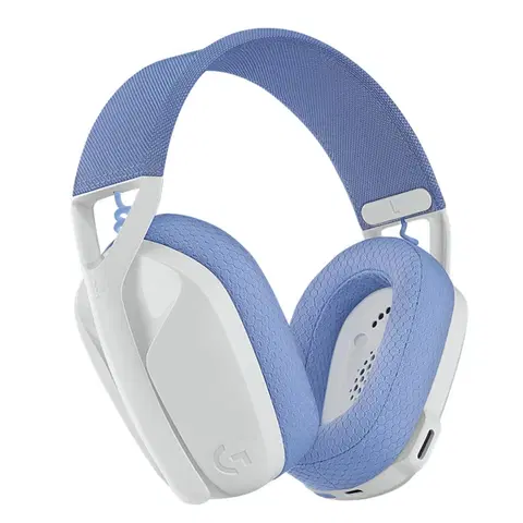Slúchadlá Herné slúchadlá Logitech G435 Lightspeed Wireless Bluetooth Gaming Headset, biele