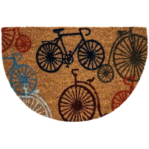 Koberce a koberčeky Trade Concept Kokosová rohožka Bicykle polkruh, 40 x 60 cm