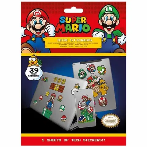 Gadgets Nálepky Nintendo Super Mario Bros. Mushroom Kingdom TS7405