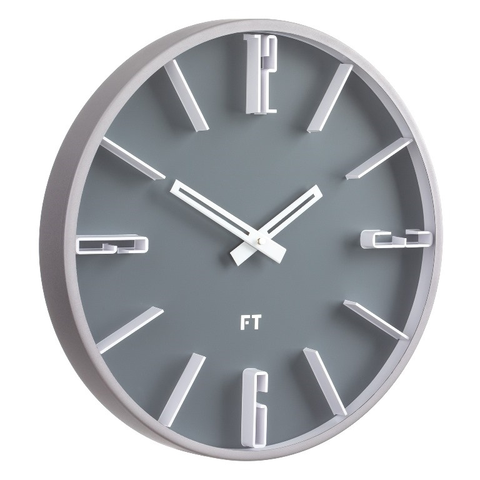 Hodiny Dizajnové nástenné hodiny Future Time FT6010GY Numbers 30cm