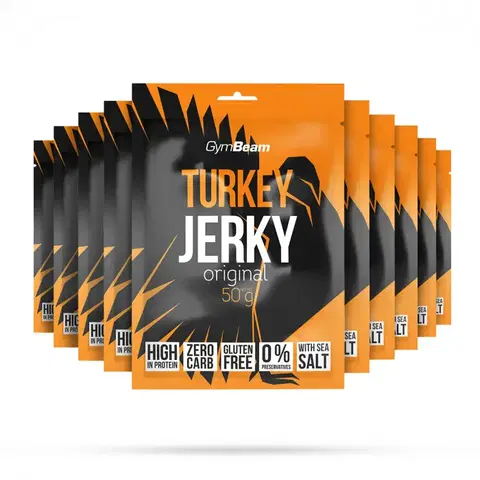 Sušené mäso GymBeam Sušené mäso Turkey Jerky 50 g originál