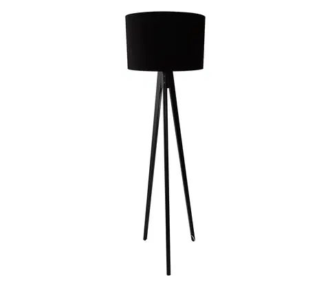 Lampy  Stojacia lampa ROLLER 1xE27/60W/230V wenge čierna 