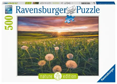 Hračky puzzle RAVENSBURGER - Púpavy pri západe slnka 500 dielikov
