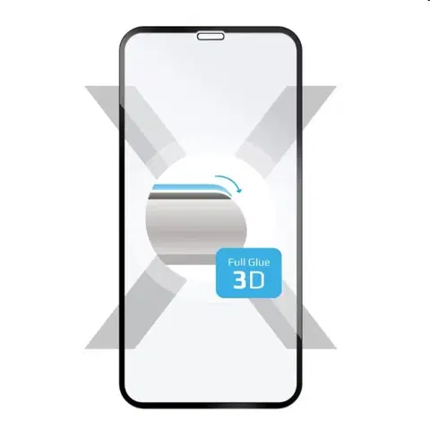 Ochranné fólie pre mobilné telefóny FIXED 3D ochranné tvrdené sklo pre Apple iPhoneX, XS, 11 Pro, čierna FIXG3D-230-033BK