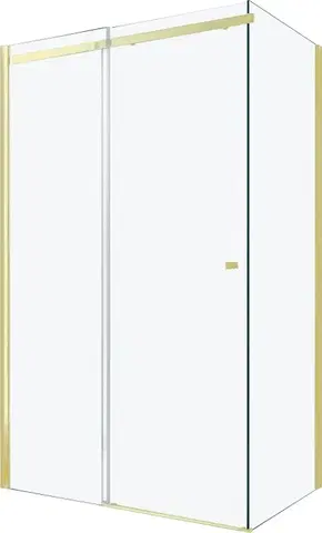 Sprchovacie kúty MEXEN/S - OMEGA sprchovací kút 120x90, transparent, zlatá 825-120-090-50-00