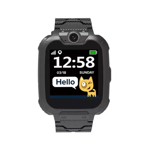 Inteligentné hodinky Canyon KW-31, Tony, smart hodinky pre deti, čierne - OPENBOX (Rozbalený tovar s plnou zárukou)