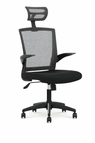 Kancelárske stoličky Kancelárska stolička VALOR čierna / sivá Halmar