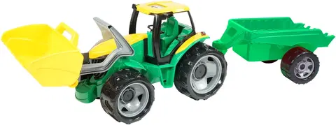 Hračky - dopravné stroje a traktory LENA - Traktor sa lyžicou a prívesom