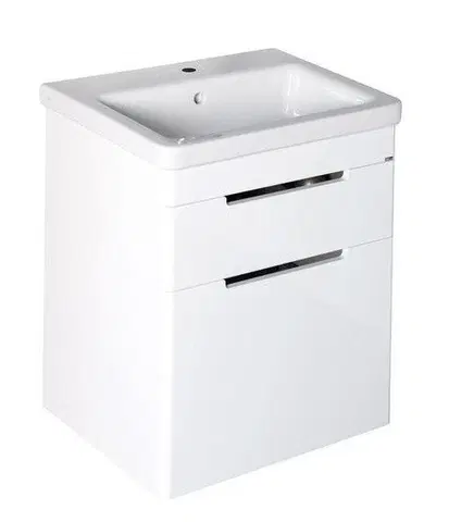 Kúpeľňa SAPHO - ELLA umývadlová skrinka 46,5x65x38,5cm, 2x zásuvka,biela EL052-3030