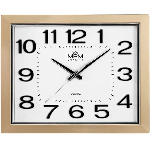 Hodiny Hranaté nástenné hodiny MPM 4224.80