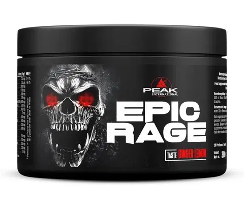 Práškové pumpy Epic Rage - Peak Performance 300 g Ginger Lemon