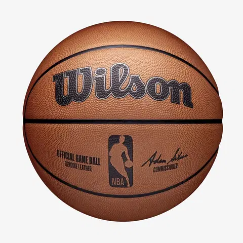 basketbal Basketbalová lopta NBA Official veľkosť 7 hnedá