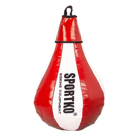 Boxovacie vrecia a hrušky Boxovacie vrece SportKO GP1 24x40cm / 5kg bielo-červená