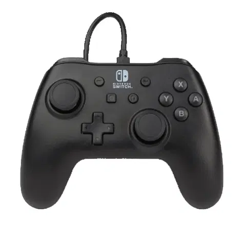 Príslušenstvo k herným konzolám Káblový ovládač PowerA pre Nintendo Switch, Matte Black 1511370-01