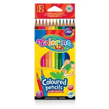 Hračky PATIO - Colorino pastelky hexagonálne 12 farieb