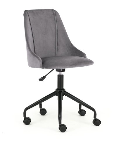 Kancelárske stoličky HALMAR Break detská stolička na kolieskach tmavosivá / čierna