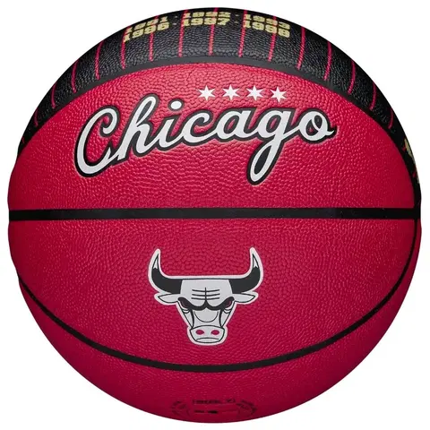 Basketbalové lopty Wilson NBA Team City Edition Collector Chicago Bulls size: 7