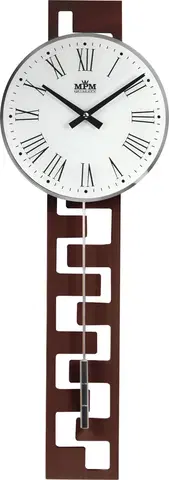 Hodiny Kyvadlové hodiny MPM 3186.54 tmavé drevo, 71cm