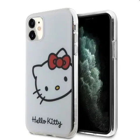 Puzdrá na mobilné telefóny Zadný kryt Hello Kitty IML Head Logo pre Apple iPhone 11, biela 57983116894