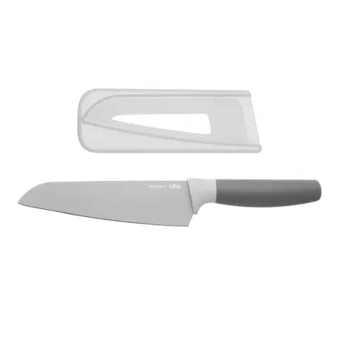 Samostatné nože Nôž Leo Santoku 17cm (sivý)