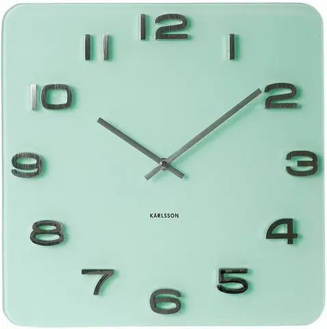 Hodiny Nástenné hodiny Karlsson KA5488PG Vintage pastel green 35cm Poškodené 