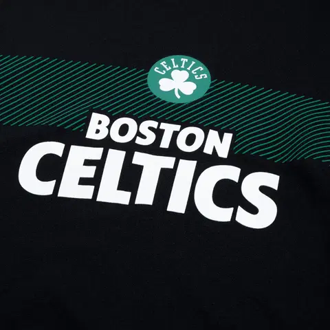 tričká Pánske spodné tričko NBA Celtics s dlhým rukávom čierne