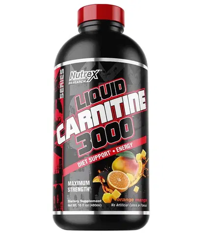 L-karnitín Liquid Carnitine 3000 - Nutrex 480 ml. Orange+Mango