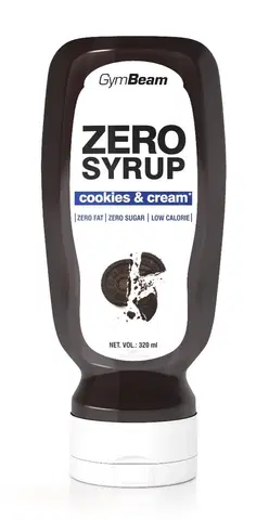Zdravé potraviny Zero Syrup 320 ml. - GymBeam 320 ml. Strawberry