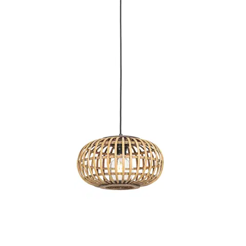 Zavesne lampy Orientálna závesná lampa bambus 32 cm - Amira