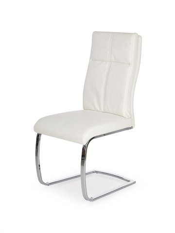 Jedálenské stoličky HALMAR K231 jedálenská stolička biela / chróm