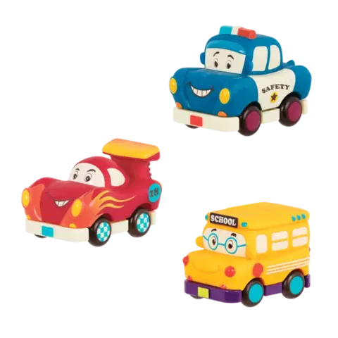 Hračky - autíčka B-TOYS - Mini autíčka na zotrvačník Mini Wheeee-ls! Školský bus