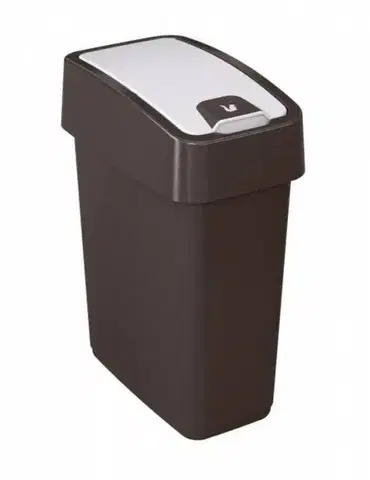 Odpadkové koše Kinekus Kôš na odpad vyklápací 10 l, plastový, MAGNE flip, grafit