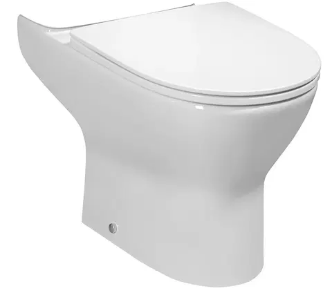 Záchody Bruckner - DARIO RIMLESS WC misa pre kombi, spodný/zadný odpad, biela 201.401.4