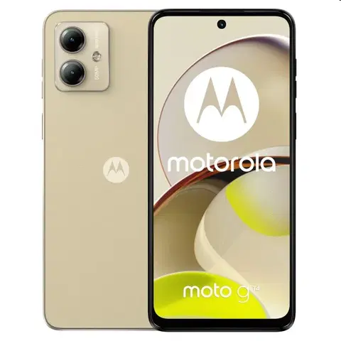 Mobilné telefóny Motorola Moto G14, 4128GB, Butter Cream PAYF0005PL