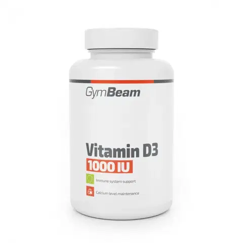 Vitamín D GymBeam Vitamín D3 1000 IU 60 kaps. bez príchute