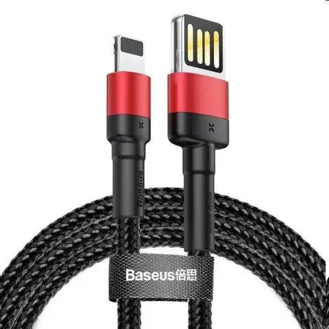 Dáta príslušenstvo Baseus Cafule Cable (Special Edition) USB/Lightning 2.4A 1m, červeno/čierny CALKLF-G91