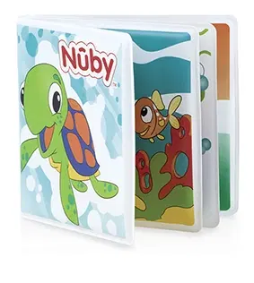 Hračky do vody NUBY - Prvá pískacia knižka do vody 6m+