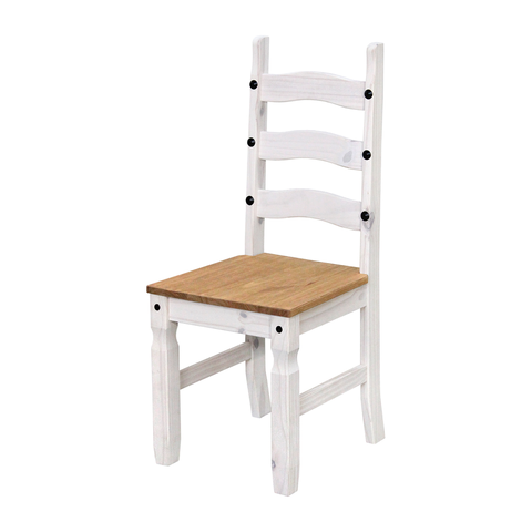 Jedálenské stoličky Stolička CORONA biely vosk