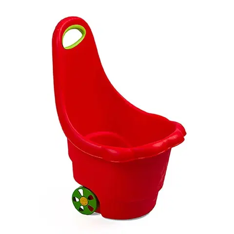 Hračky na záhradu BAYO - Detský multifunkčný vozík Sedmokráska 60 cm červený