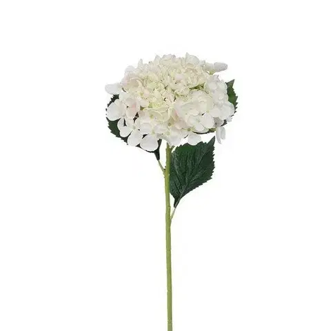 Kvety Umelá hortenzia, v. 52 cm, biela