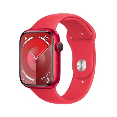 Inteligentné hodinky Apple Watch Series 9 GPS 45mm (PRODUCT) červená , hliníkové puzdro so športovým remienkom (PRODUCT) červená - SM MRXJ3QCA