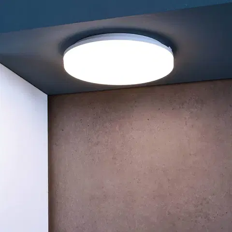 Vonkajšie stropné svietidlá Deko-Light Vonkajšie stropné LED Altais Motion, 25 W, Ø 33 cm