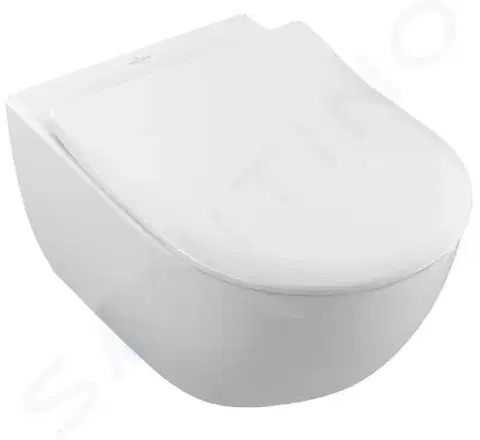 Záchody VILLEROY & BOCH - Subway 2.0 Závesné WC s doskou SoftClosing, DirectFlush, CeramicPlus, alpská biela 5614R2R1