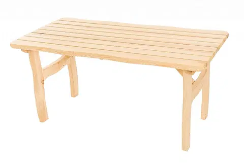 Stolčeky DEOKORK Masívny záhradný stôl z borovice VIKING (40 mm) - rôzne dĺžky 150 cm