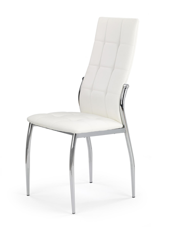 Jedálenské stoličky HALMAR K209 jedálenská stolička biela / chróm