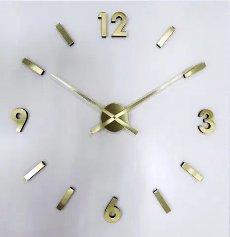 Hodiny Nalepovacie nástenné hodiny JVD HW 53,7 zlaté