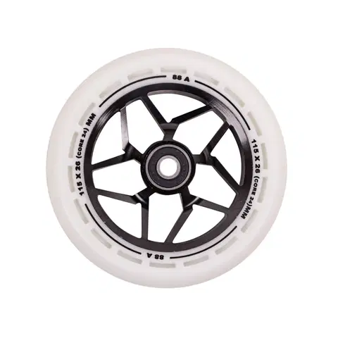 Komponenty na kolobežky Kolieska LMT L Wheel 115 mm s ABEC 9 ložiskami čierno-biela