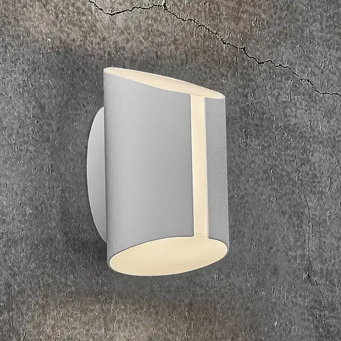 SmartHome vonkajšie svietidlá nástenné Nordlux Vonkajšie nástenné LED Grip, CCT Smart Home, biela