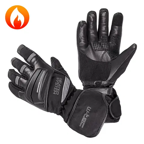 Zimné rukavice Vyhrievané rukavice W-TEC HEATston čierno-šedá - XL