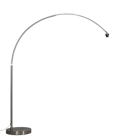 Oblúkové lampy Moderná oblúková lampa z ocele nastaviteľná bez tienidla